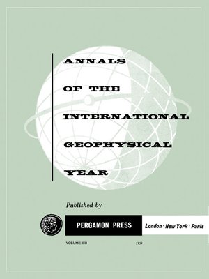 cover image of Annals of The International Geophysical Year, Volume 2